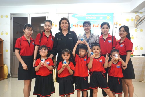 Trường Mẫu giáo Ngôi Nhà Trẻ Thơ tham quan, trải nghiệm và sinh hoạt ngoại khóa tại Thư viện tỉnh An Giang