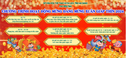 CHƯƠNG TRÌNH HOẠT ĐỘNG MỪNG ĐẢNG MỪNG XUÂN GIÁP THÌN 2024