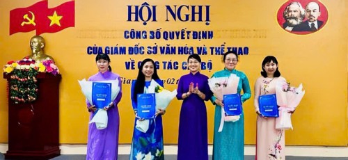 Công bố quyết định của Giám đốc Sở Văn hóa, Thể thao và Du lịch về công tác cán bộ